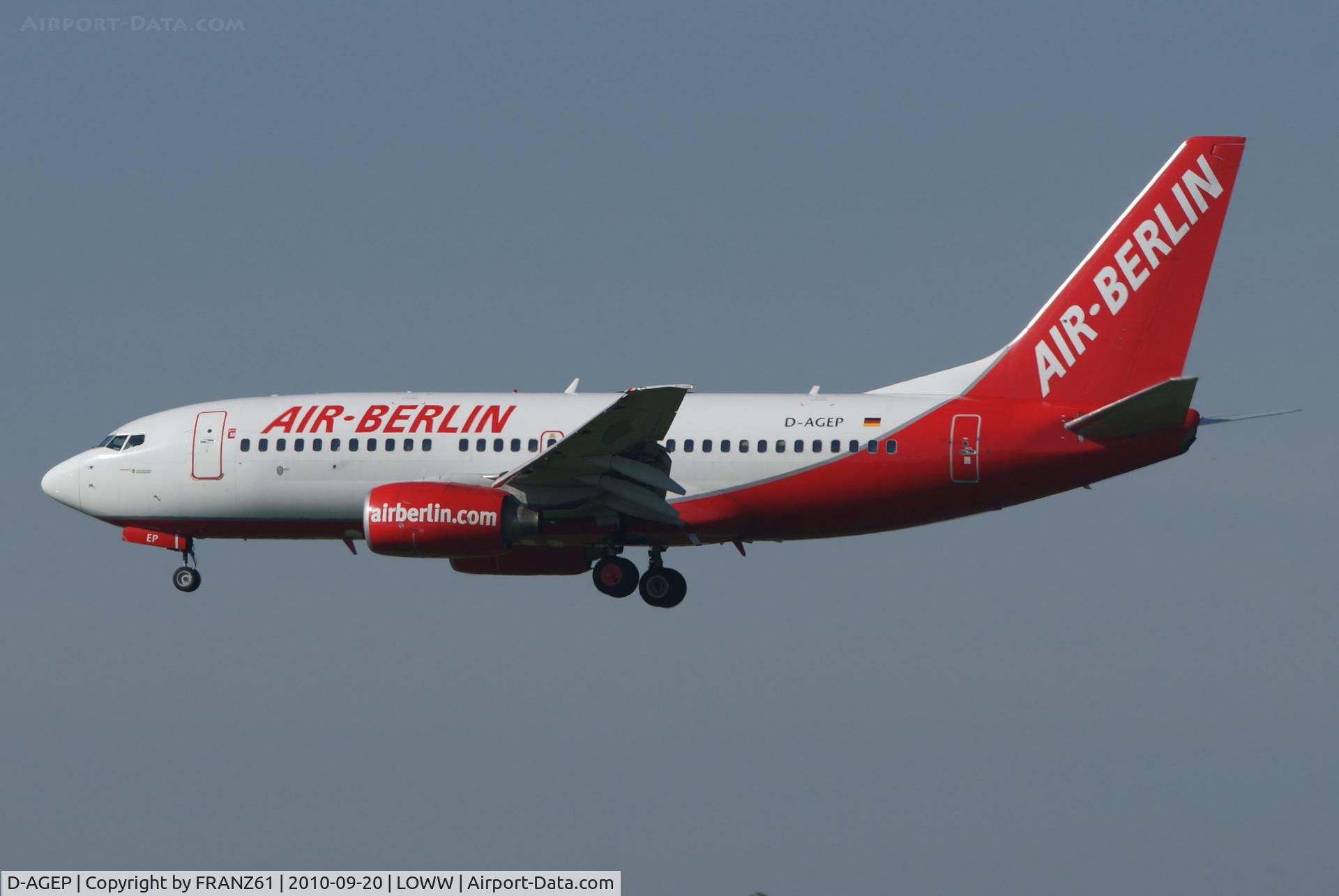 D-AGEP, 1998 Boeing 737-75B C/N 28102, Air Berlin