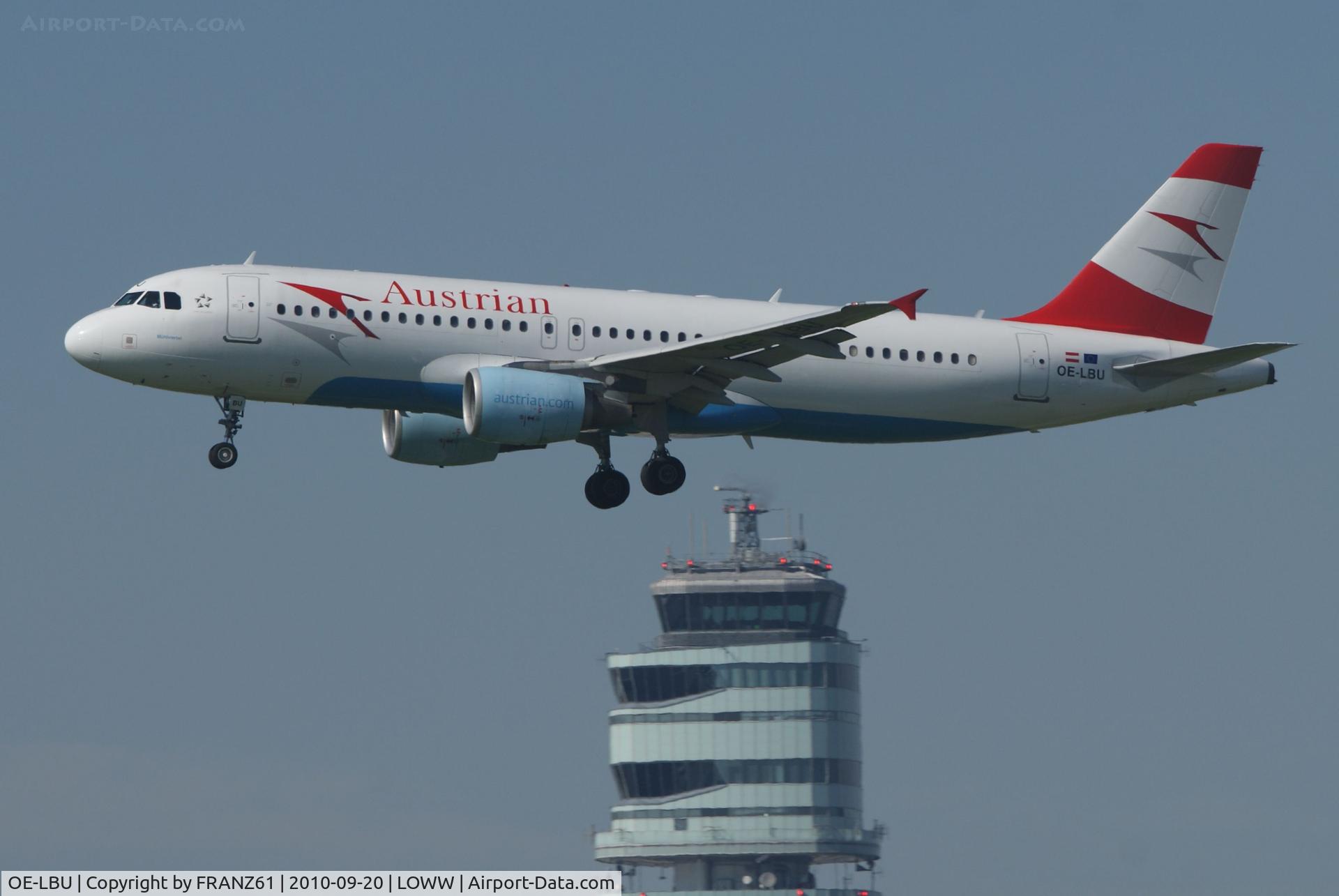 OE-LBU, 2001 Airbus A320-214 C/N 1478, Austrian Airlines