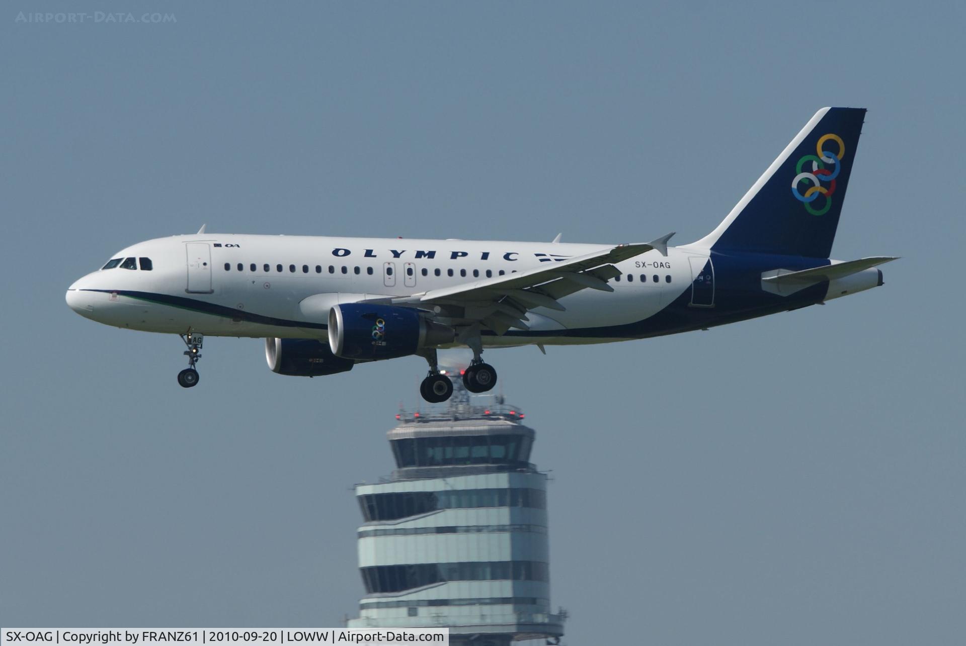 SX-OAG, 2009 Airbus A319-112 C/N 3950, Olympic