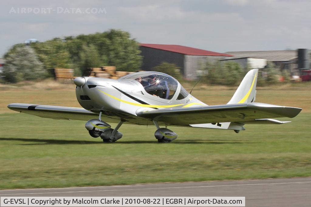 G-EVSL, 2009 Aerotechnik EV-97 Eurostar SL C/N LAA 315B-14891, Aerotechnik EV-97 Eurostar SL at Breighton Airfield's Summer Madness All Comers Fly-In in August 2010.