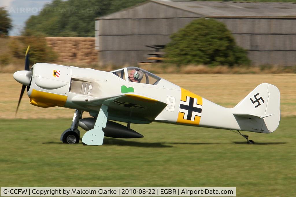G-CCFW, 2003 WAR Focke-Wulf 190 C/N PFA 081-12729, WAR Focke-Wulf 190 at at Breighton's Summer Madness & All Comers Fly-In in August 2010.
