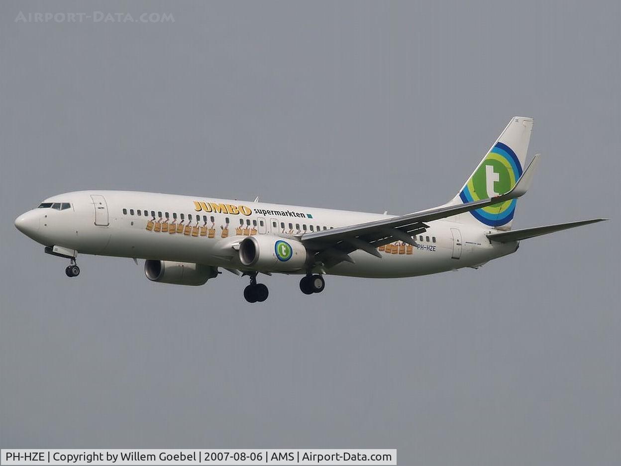 PH-HZE, 1999 Boeing 737-8K2 C/N 28377, Arrival on the 
