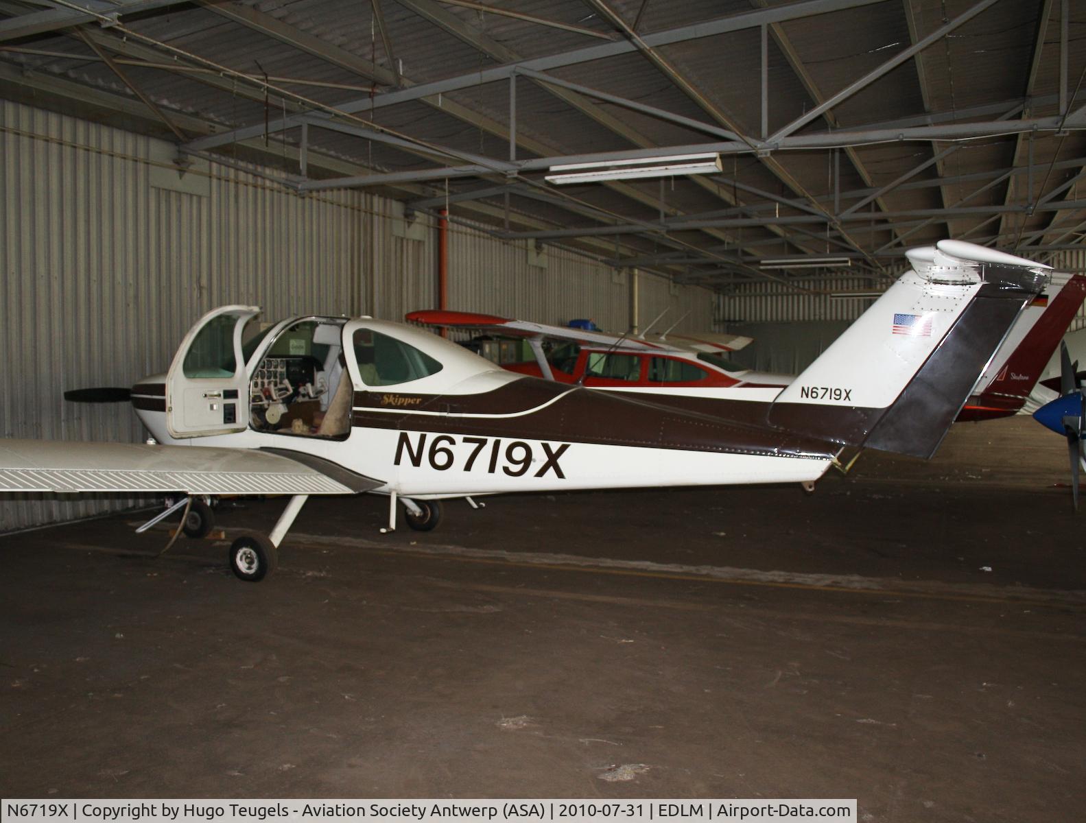 N6719X, 1980 Beech 77 Skipper C/N WA-88, seen at Marl-Loemühle