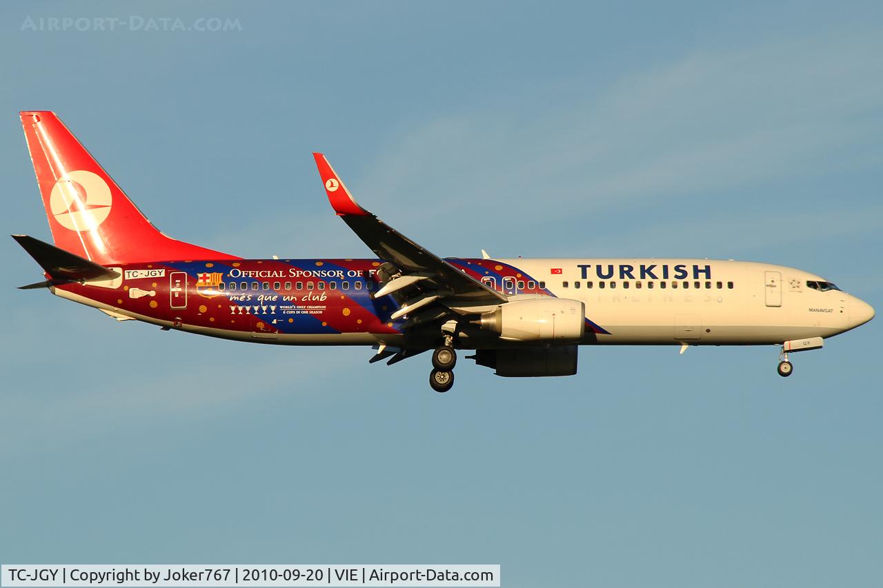 TC-JGY, 2008 Boeing 737-8F2 C/N 35738, Turkish Airlines
