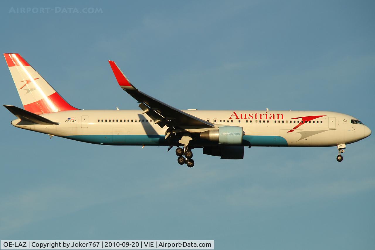 OE-LAZ, 1999 Boeing 767-3Z9 C/N 30331, Austrian Airlines