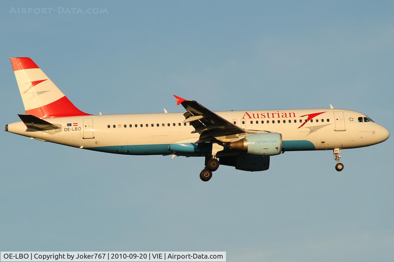 OE-LBO, 1998 Airbus A320-214 C/N 776, Austrian Airlines