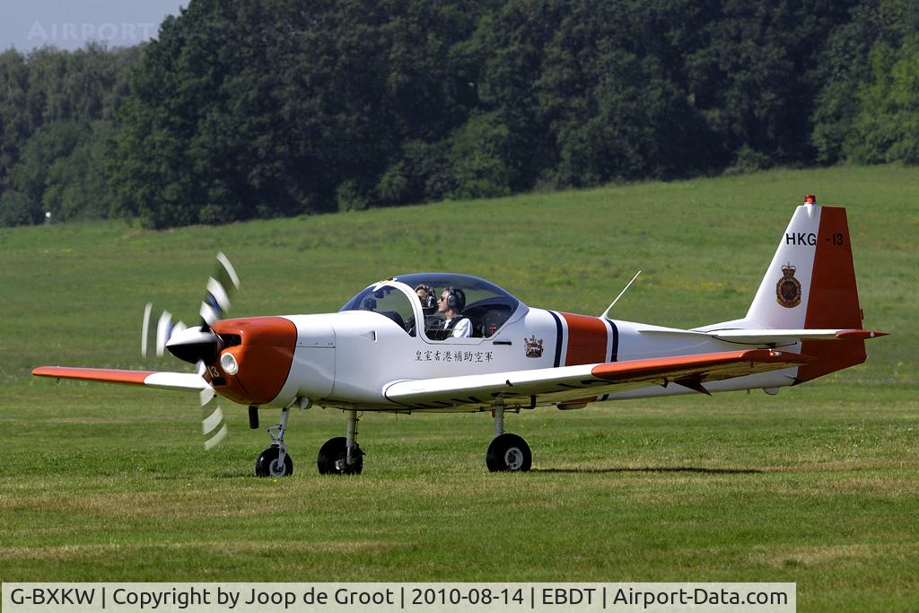 G-BXKW, 1988 Slingsby T-67M-200 Firefly C/N 2061, Former HKAAF Firefly at the Shcaffen Diest oldtimer fly-in.