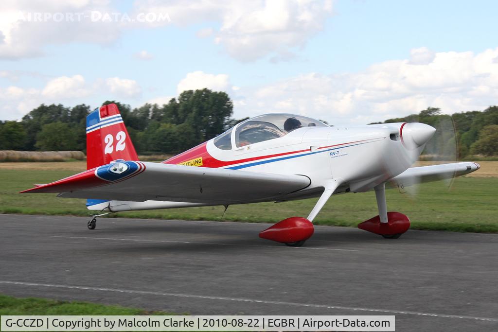 G-CCZD, 2004 Vans RV-7 C/N PFA 323-14087, Vans RV-7 at Breighton's Summer Madness & All Comers Fly-In in August 2010.