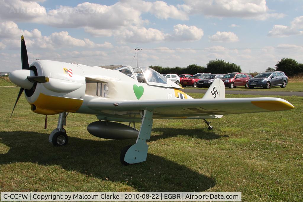 G-CCFW, 2003 WAR Focke-Wulf 190 C/N PFA 081-12729, WAR Focke-Wulf 190 at at Breighton's Summer Madness & All Comers Fly-In in August 2010.