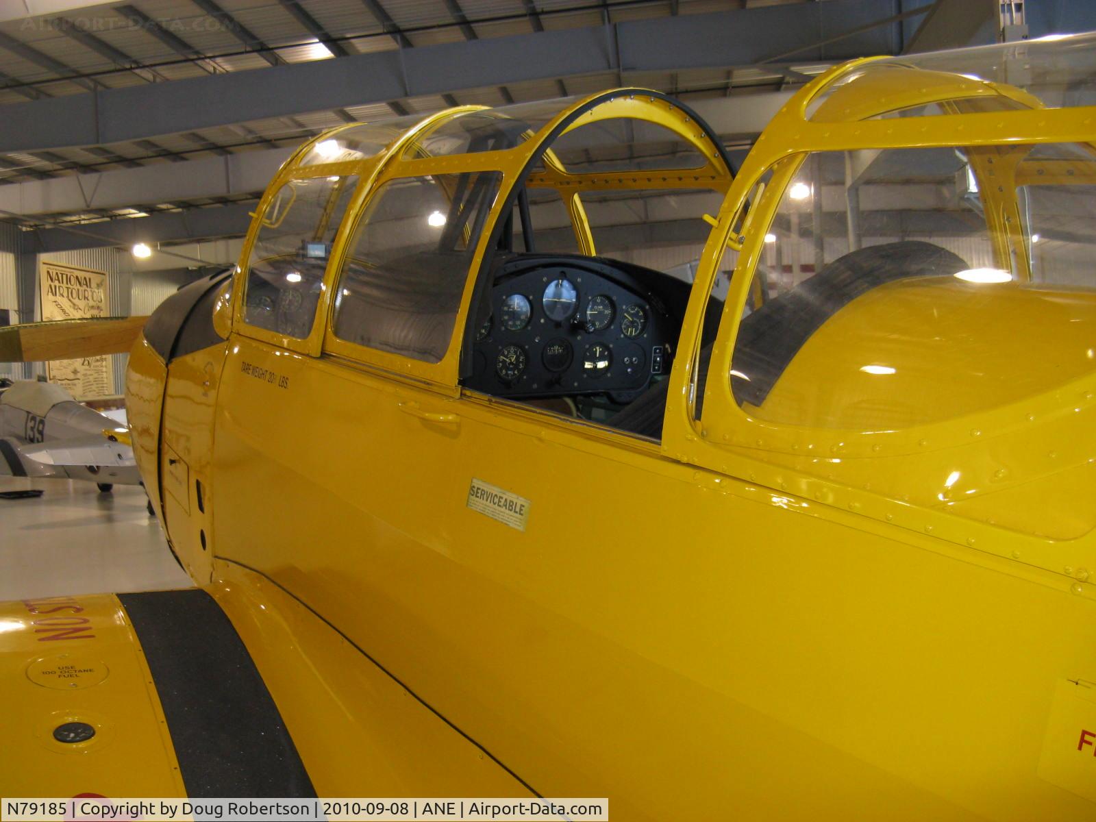 N79185, 1942 Fairchild M-62A-4 C/N FC180, 1942 Fairchild M-62A-4 as PT-26, Fairchild 6-440C-2 175 Hp, cockpits, at Golden Wings Museum