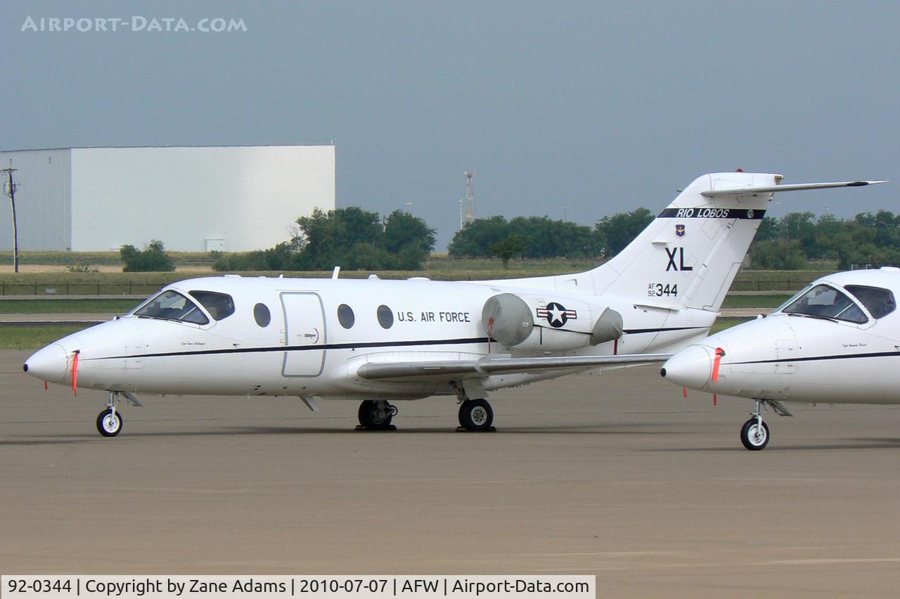 92-0344, 1992 Beechcraft T-1A Jayhawk C/N TT-58, At Alliance Airport, Fort Worth, TX