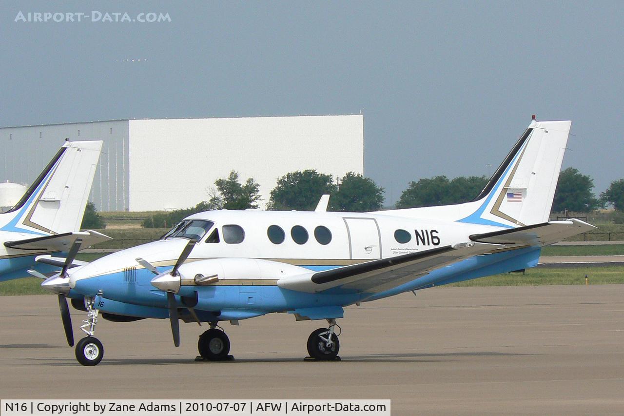 N16, Hawker Beechcraft Corp C90GTI King Air C/N LJ-1994, FAA King Air at Alliance Airport, Fort Worth, TX