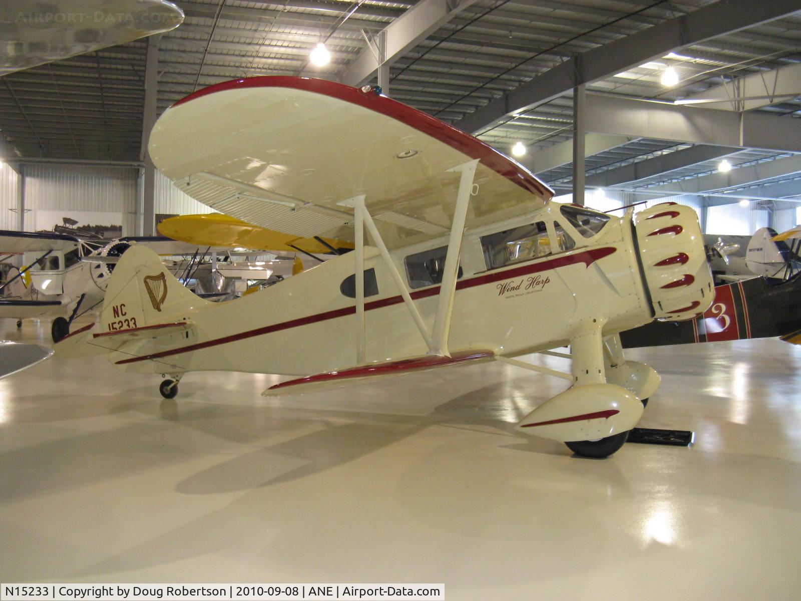 N15233, 1935 Waco CUC-1 C/N 4318, 1935 Waco CUC-1 'Wind Harp', Wright R-760-E1 285 Hp, at Golden Wings Museum
