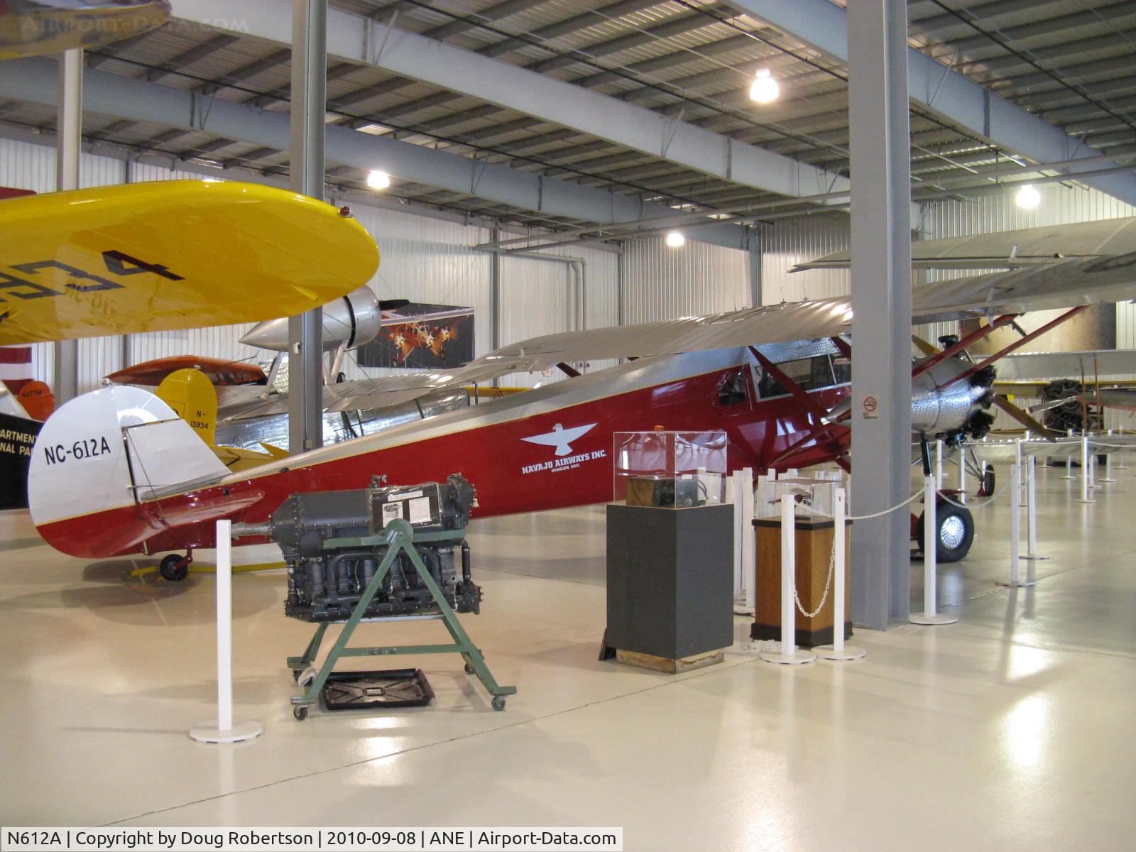 N612A, Kreutzer K-5 C/N 102, 1929 Kreutzer K-5 AIR COACH, three Kinner 5 cylinder K-5 radials 100 Hp each, Sole remaining example-upgraded from K-2 to K-3 to K-5. At Golden Wings Museum.