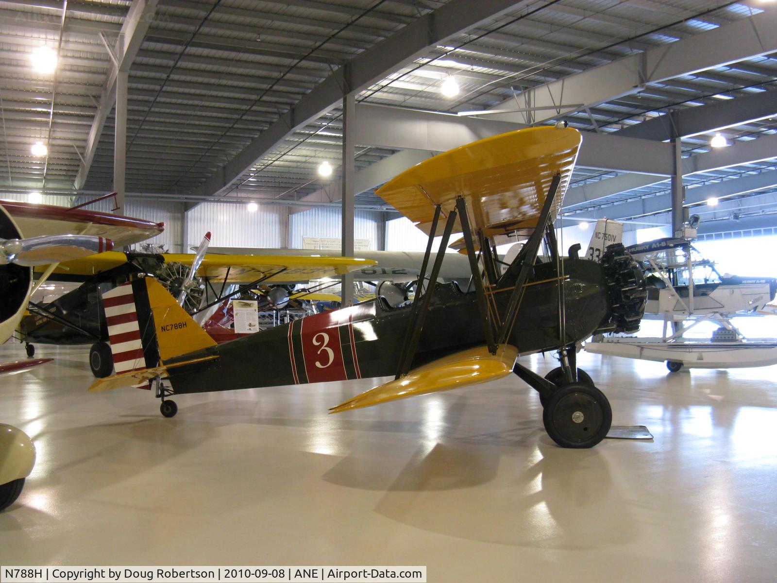 N788H, 1930 Stearman 6L Cloudboy C/N 6003, 1930 Stearman 6L CLOUDBOY, Lycoming R-680-4P-B4 225 Hp, at Golden Wings Museum. One of just 10 airframes built.