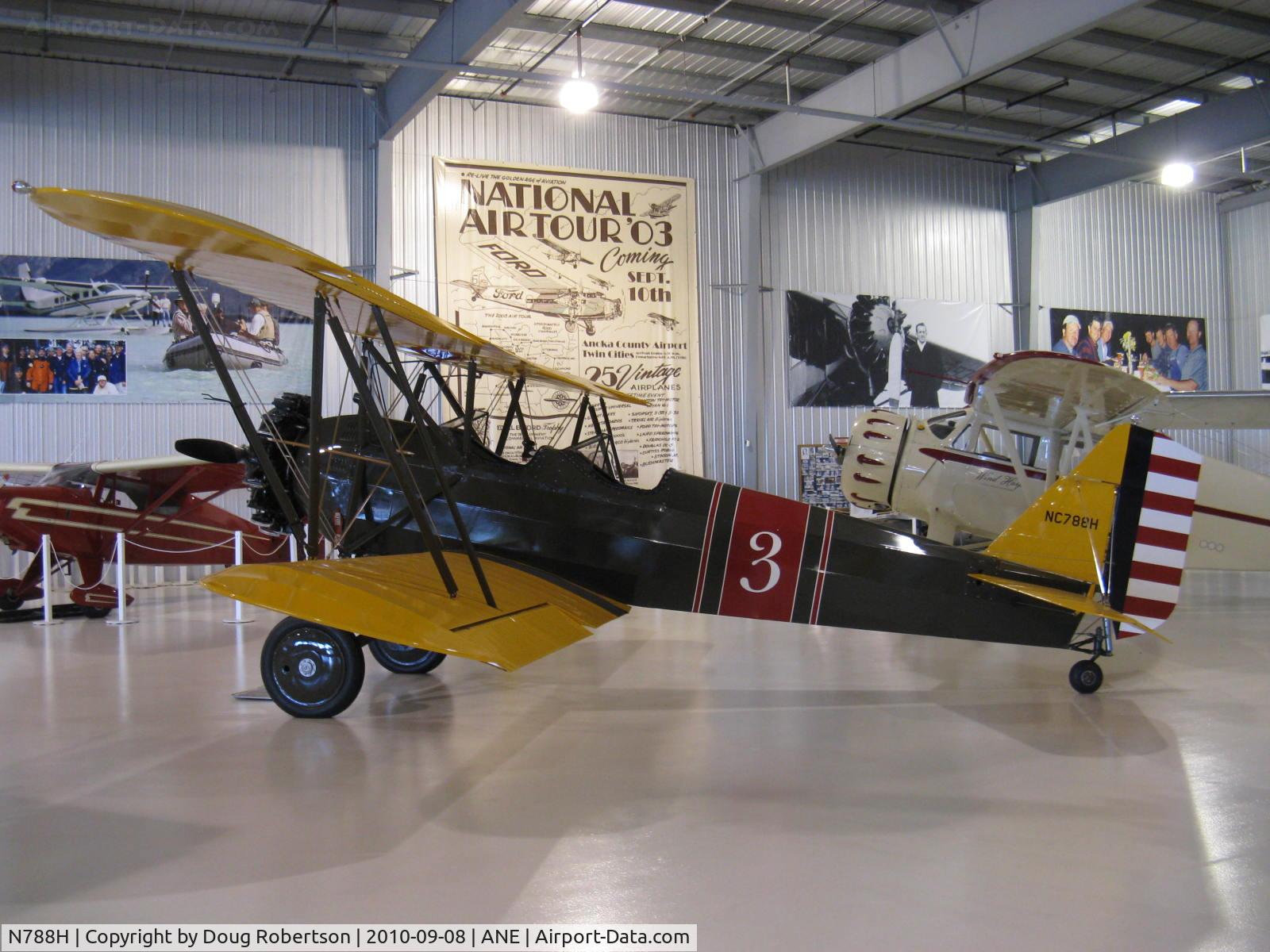 N788H, 1930 Stearman 6L Cloudboy C/N 6003, 1930 Stearman 6L CLOUDBOY, Lycoming R-680-4P-B4 225 Hp, at Golden Wings Museum. RARE! One of just 10 airframes built, although certified for 6 different engines ranging from the 165 Hp Wright to the 300 Hp Pratt & Whitney radials.