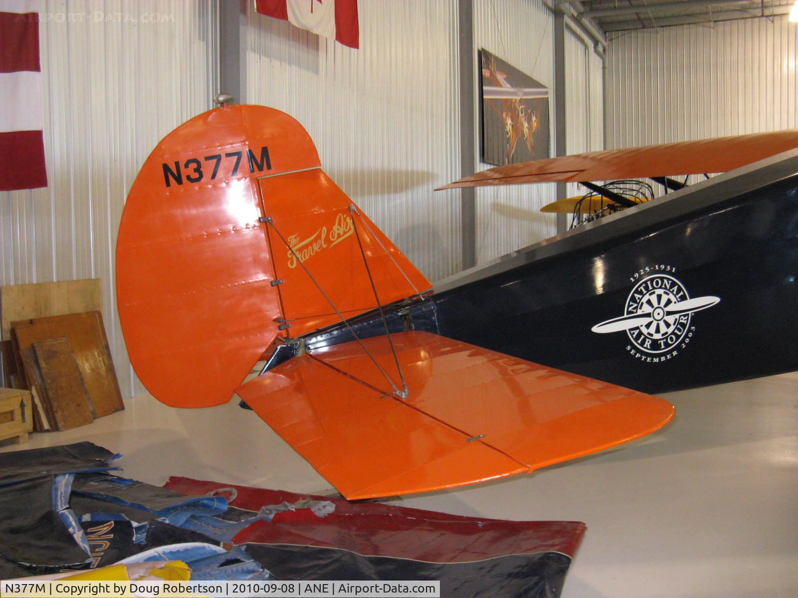 N377M, 1929 Curtiss-Wright Travel Air A-6000-A C/N A6A-2003, 1929 Curtiss Wright A-600-A TRAVEL AIR, P&W R-1340 WASP 600 Hp, tail, At Golden Wings Museum