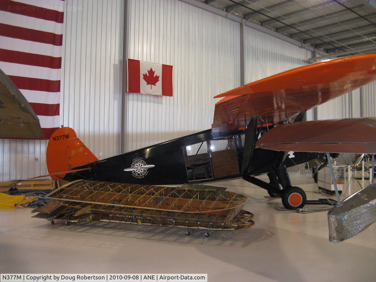 N377M, 1929 Curtiss-Wright Travel Air A-6000-A C/N A6A-2003, 1929 Curtiss Wright A-6000-A TRAVEL AIR, P&W R-1340 WASP 600 Hp, at Golden Wings Museum