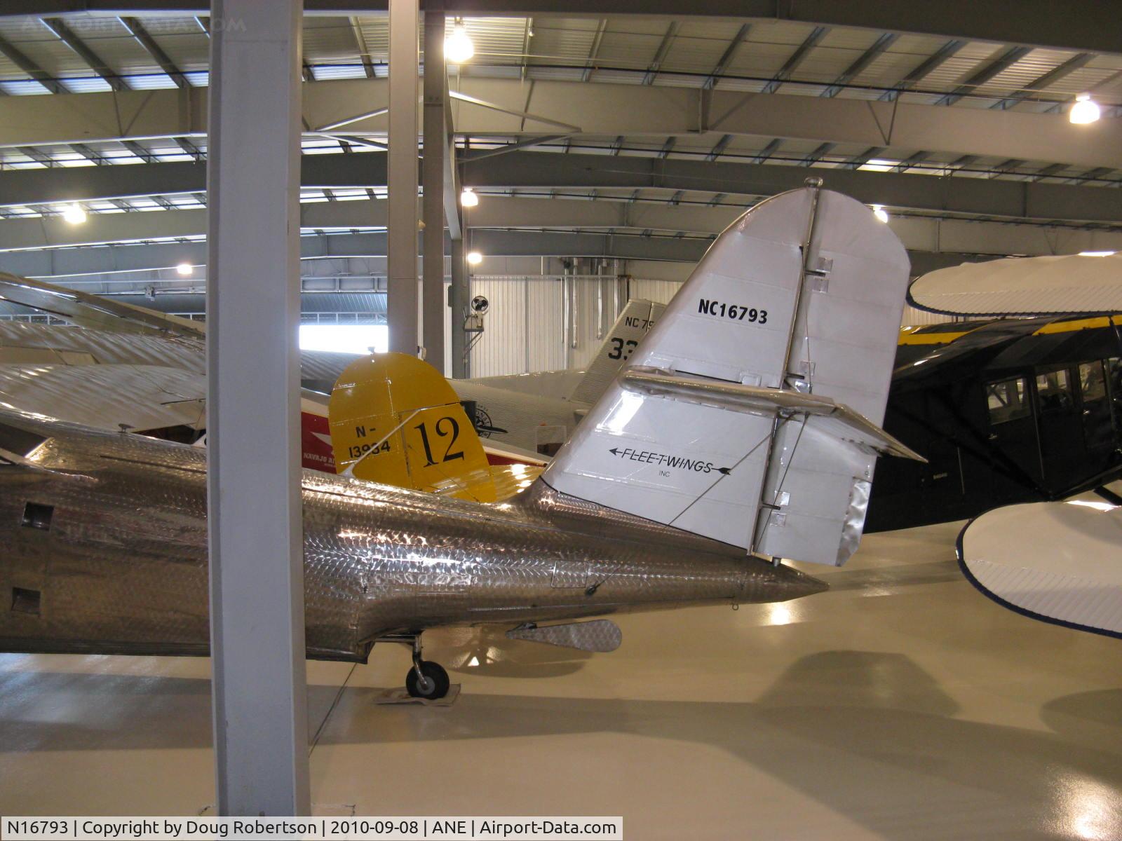 N16793, 1936 Fleetwings F401 C/N 1, 1936 Fleetwings F-401 SEABIRD amphibian , C/N 1 of 5 F-401s built plus one F-5, Jacobs R755A 285 Hp, spot-welded stainless-steel construction, Experimental class, at Golden Wings Museum