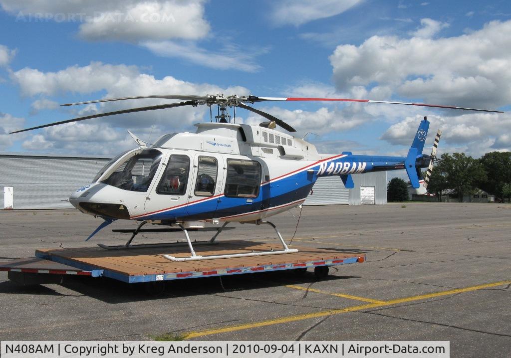 N408AM, 2000 Bell 407 C/N 53445, LifeLink III Bell 407 on the pad.