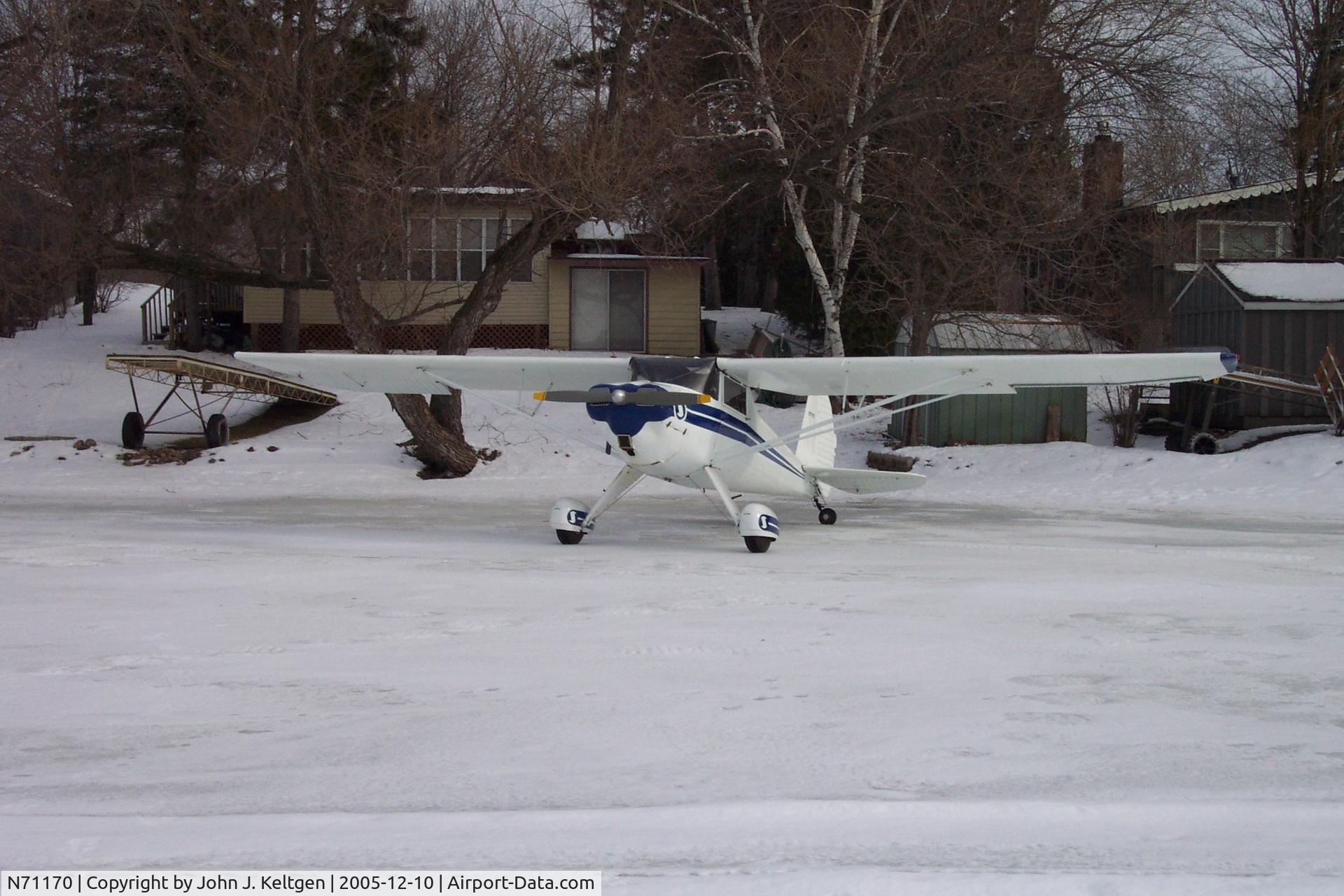 N71170, 1946 Luscombe 8A C/N 2597, N71170 on ice