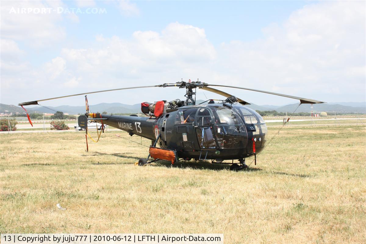 13, Sud Aviation SE-3160 Alouette III C/N 1013, on display at Hyére