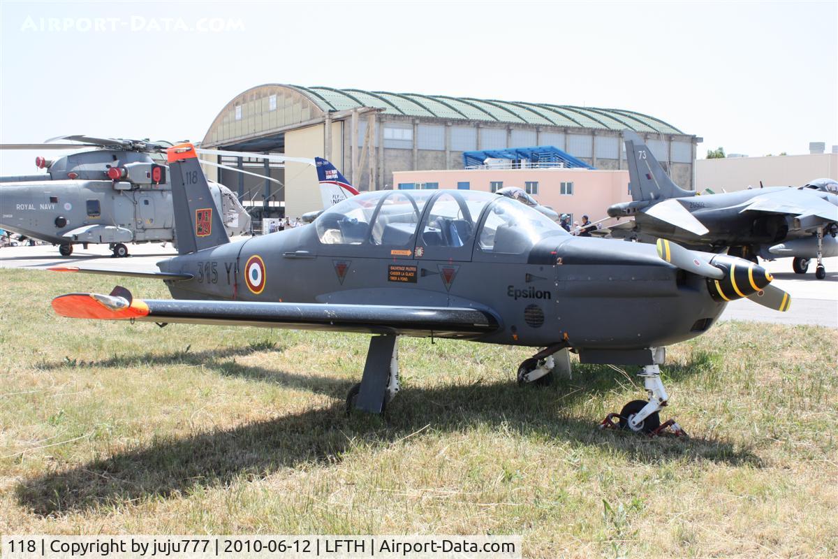 118, Socata TB-30 Epsilon C/N 118, on display at Hyére