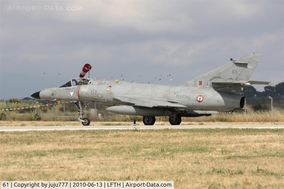61, Dassault Super Etendard C/N 67, on display at Hyére