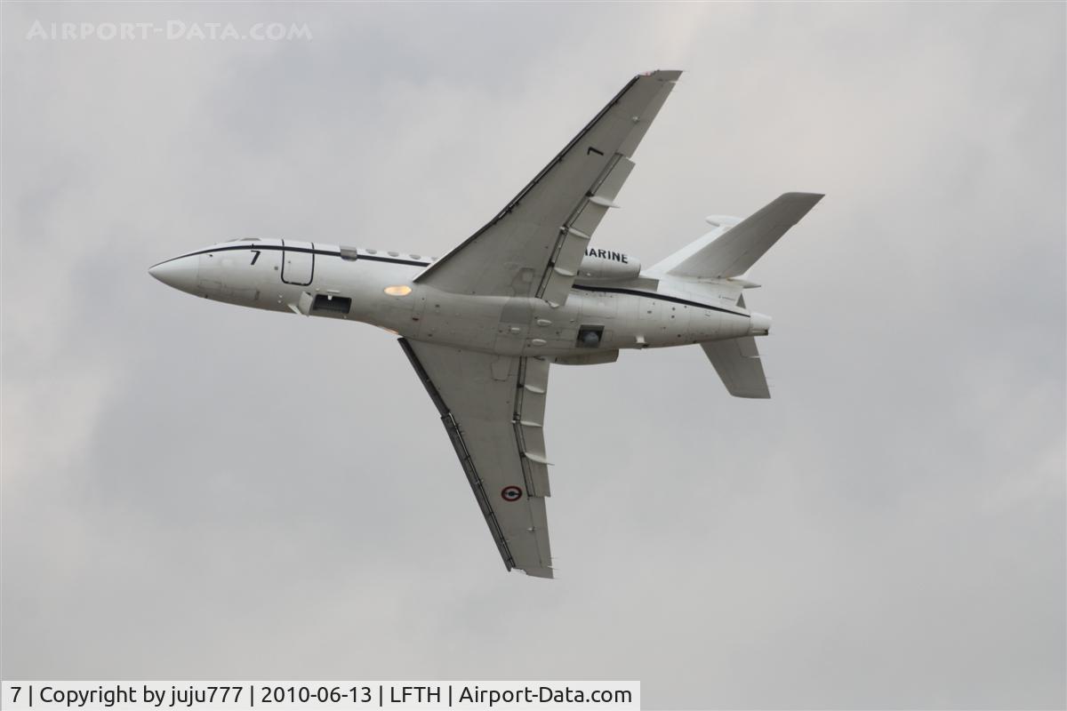 7, Dassault Falcon 50 Surmar C/N 7, on display at Hyére