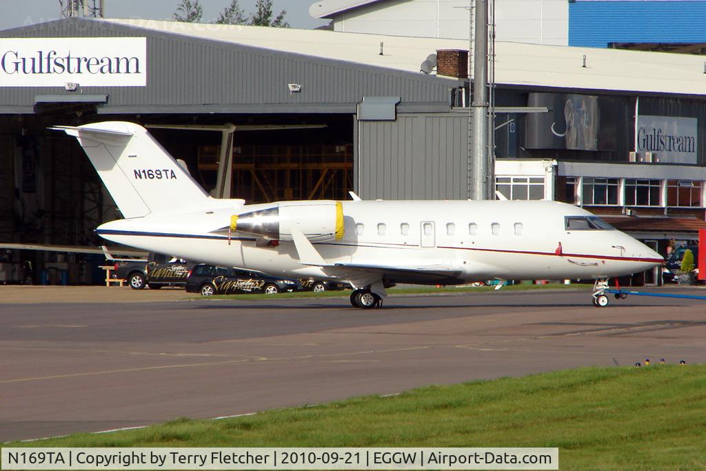 N169TA, 2009 Bombardier Challenger 605 (CL-600-2B16) C/N 5790, Bombardier CL-600-2B16, c/n: 5790 at Luton