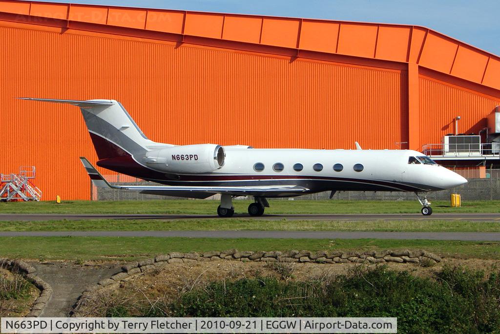 N663PD, 1987 Gulfstream Aerospace G-IV C/N 1022, 1987 Gulfstream Aerospace G-IV, c/n: 1022 at Luton