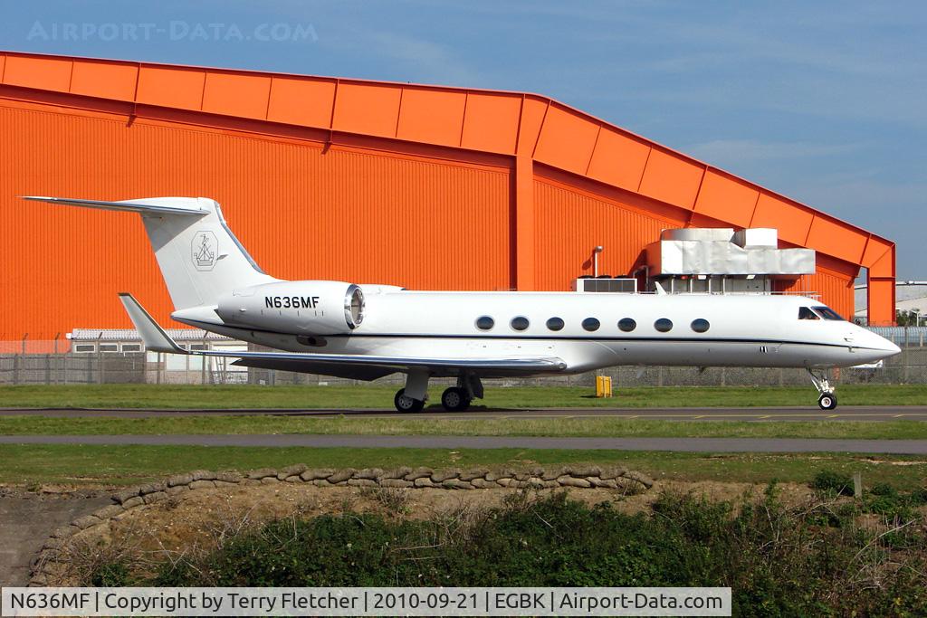 N636MF, 2006 Gulfstream Aerospace GV-SP (G550) C/N 5112, 2006 Gulfstream Aerospace GV-SP (G550), c/n: 5112 at Luton