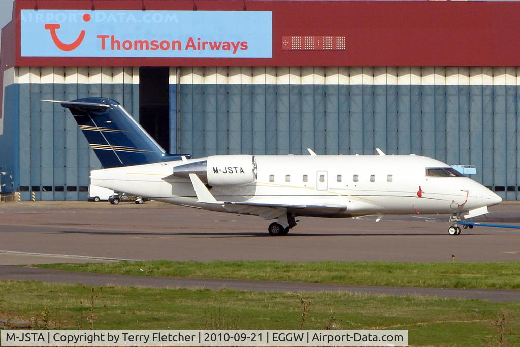 M-JSTA, 2005 Bombardier Challenger 604 (CL-600-2B16) C/N 5639, 2005 Canadair CL604 Challenger, c/n: 5639 at Luton