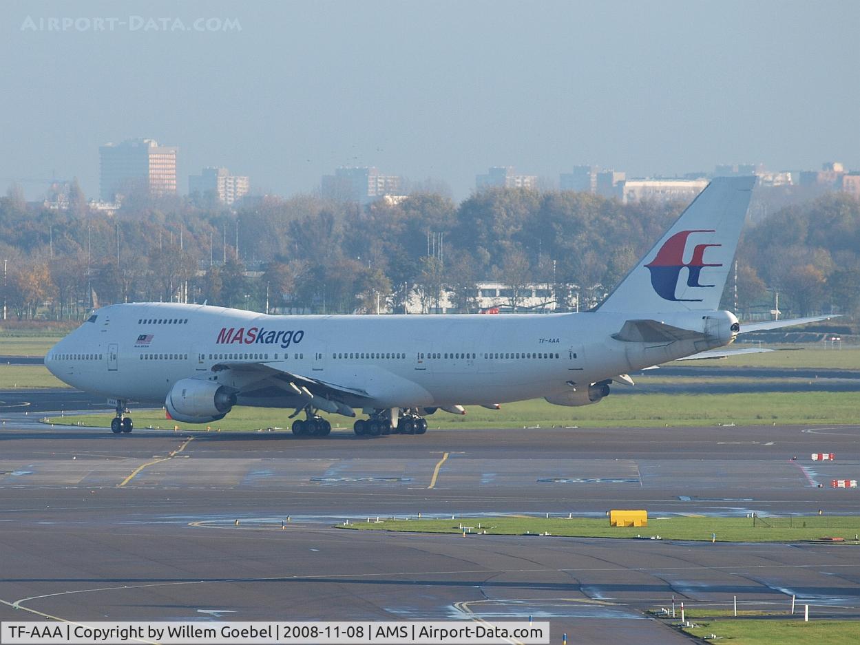 TF-AAA, 1981 Boeing 747-236B/SF C/N 22442, Taxi to the runway