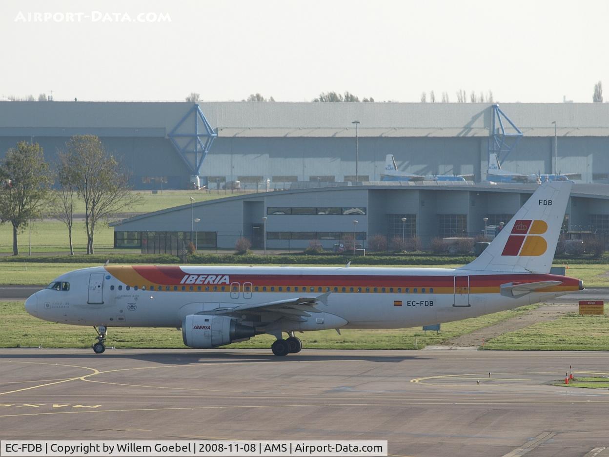 EC-FDB, 1991 Airbus A320-211 C/N 173, Taxi to the runway for take off.