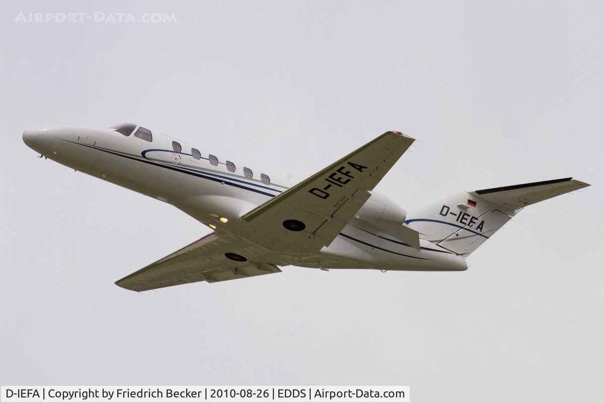 D-IEFA, 2007 Cessna 525A CitationJet CJ2+ C/N 525A-0358, departure from Stuttgart