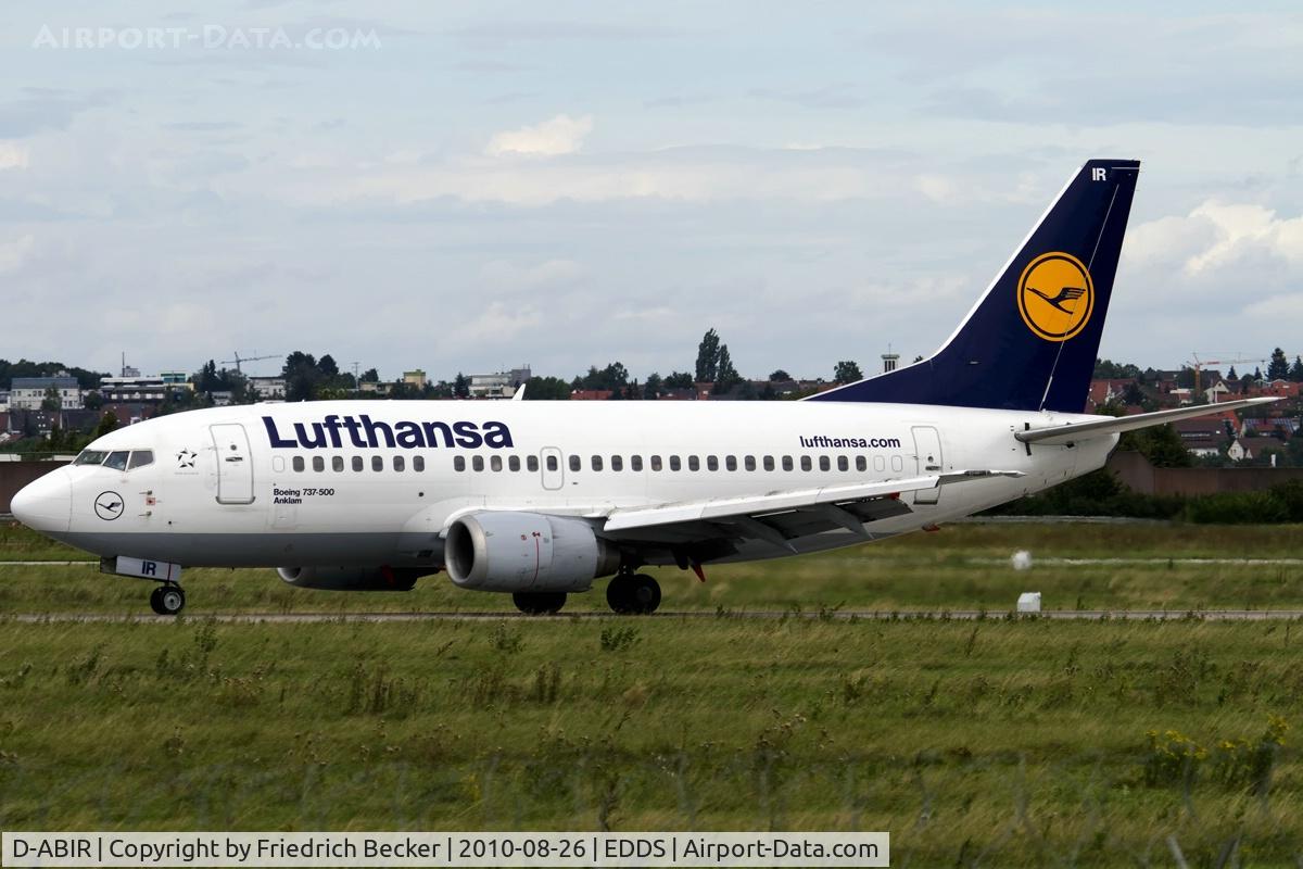 D-ABIR, 1991 Boeing 737-530 C/N 24941, decelerating after touchdown