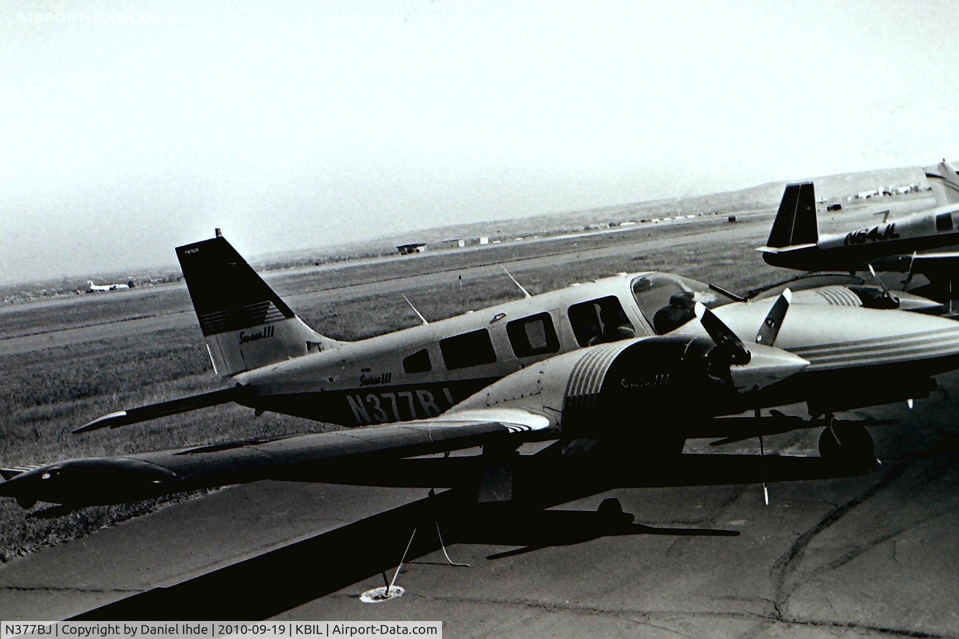 N377BJ, 1981 Piper PA-34-220T C/N 34-8133098, Piper Seneca photographed with a Rollei 35.