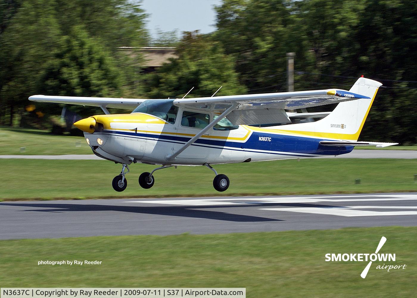 N3637C, 1978 Cessna R182 Skylane RG C/N R18200288, Aircraft is based at KCXY.  A 1/3 share is currently for sale by one of the partners.