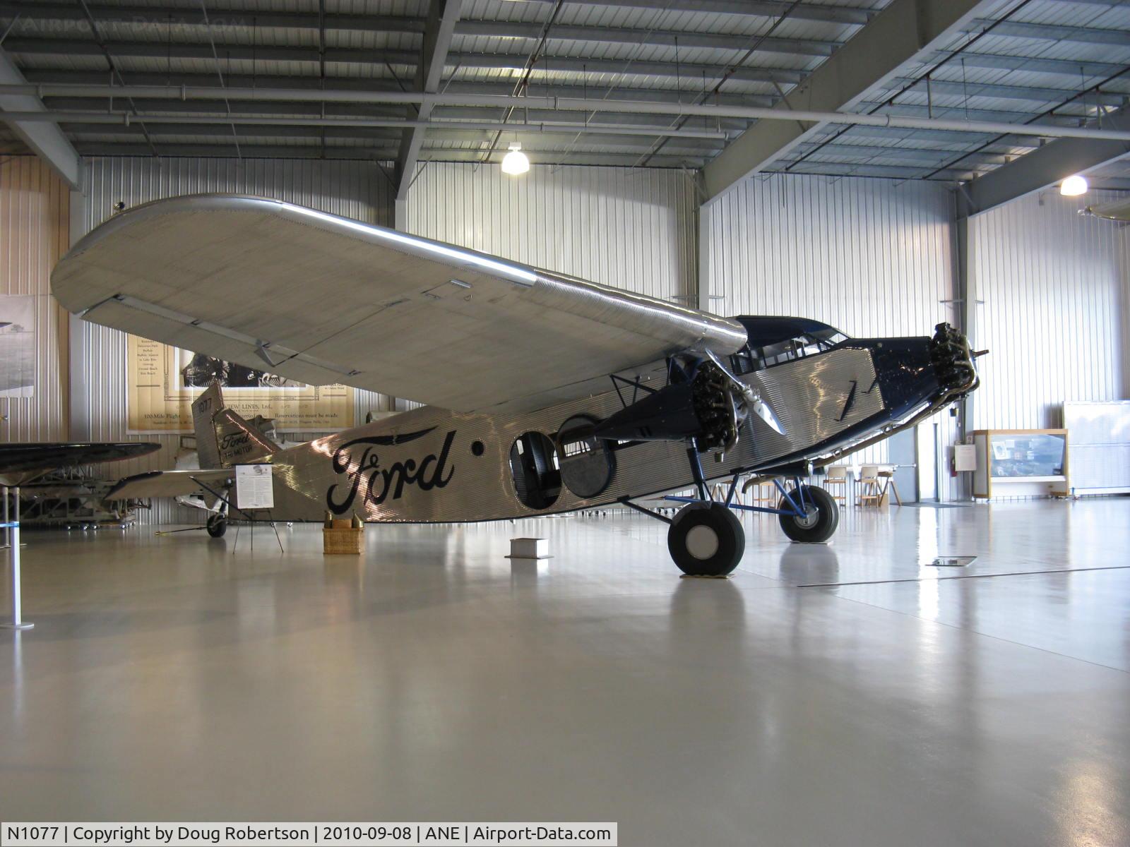 N1077, 1927 Ford 4-AT-B Tri-Motor C/N 10, 1927 Ford 4-AT-B Tri-Motor, three Wright R-975 A B D&E, C/n 10 oldest Ford Tri-Motor flying, at Golden Wings Museum