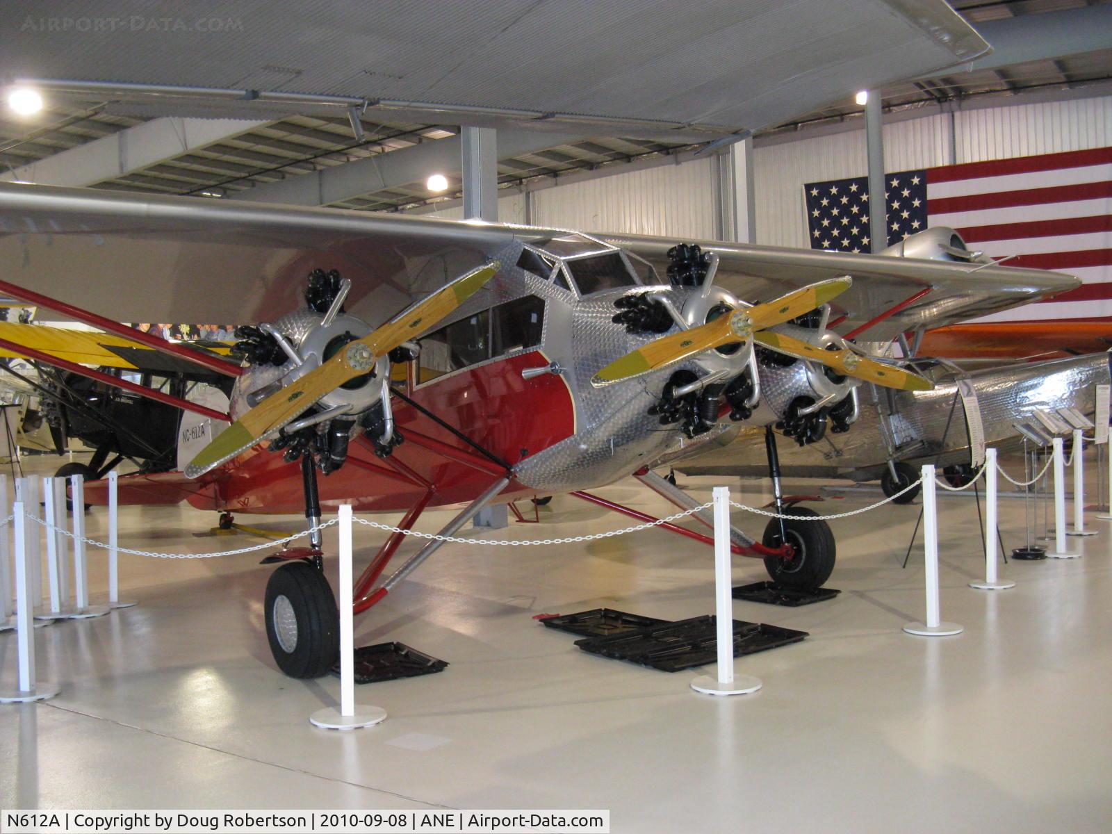 N612A, Kreutzer K-5 C/N 102, 1929 Kreutzer K-5 Tri-Motored AIR COACH, three Kinner K-5 5 cylinder radials 100 Hp each, Sole remaining example, fixed-pitch props, maintained in valid airworthy condition, at Golden Wings Museum