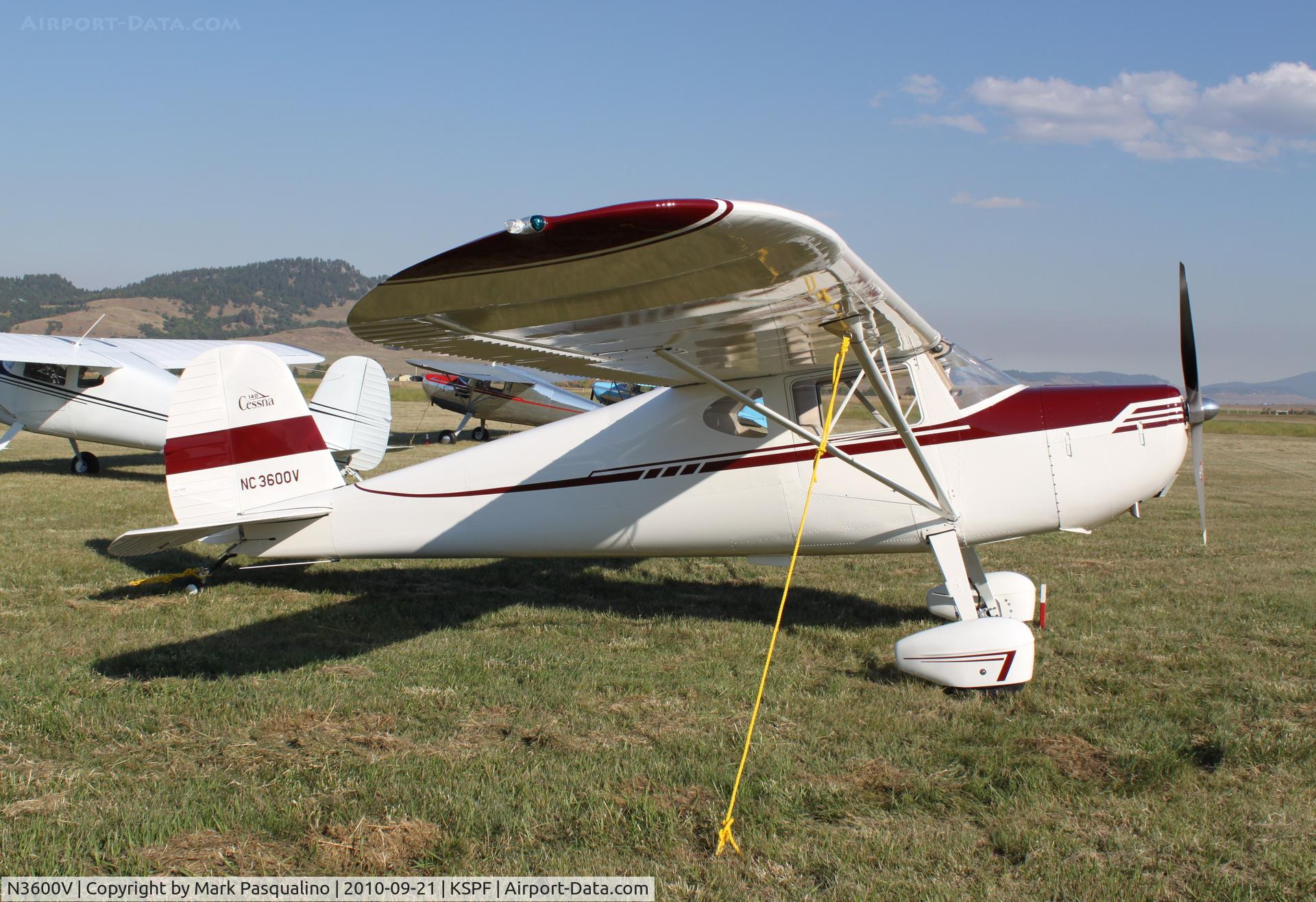 N3600V, 1948 Cessna 140 C/N 14868, Cessna 140