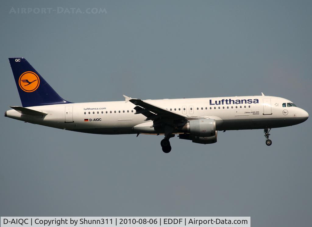 D-AIQC, 1991 Airbus A320-211 C/N 0201, Landing rwy 07R