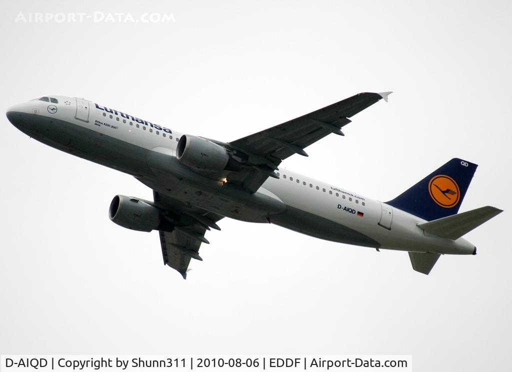 D-AIQD, 1991 Airbus A320-211 C/N 0202, Taking off rwy 25L