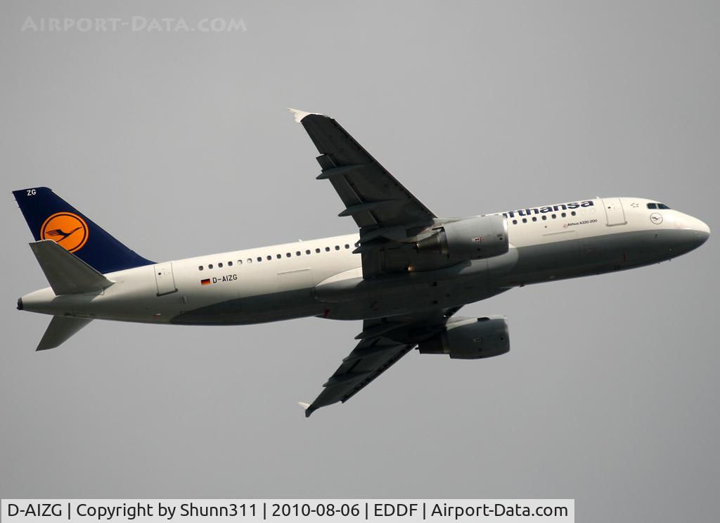 D-AIZG, 2010 Airbus A320-214 C/N 4324, Taking off rwy 07L