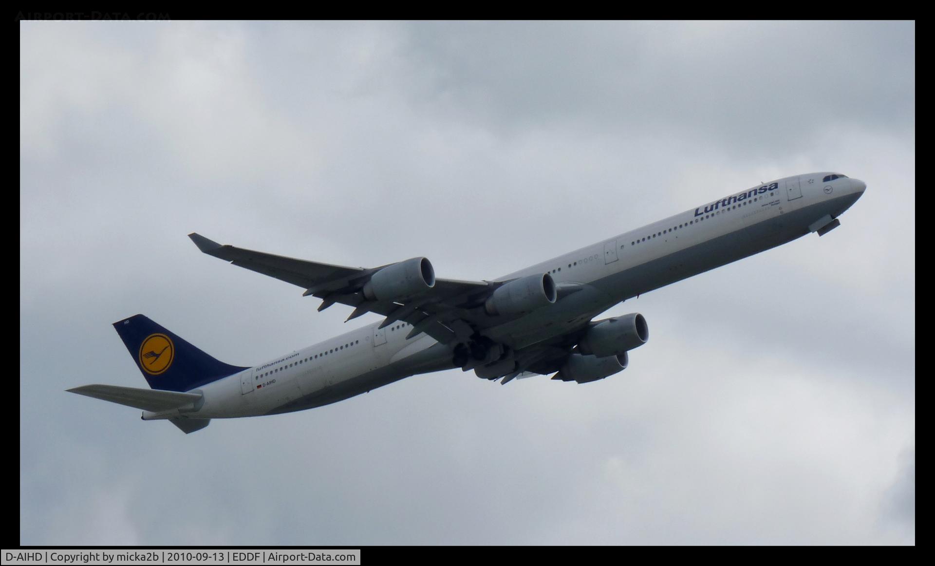 D-AIHD, 2003 Airbus A340-642 C/N 537, Take Off