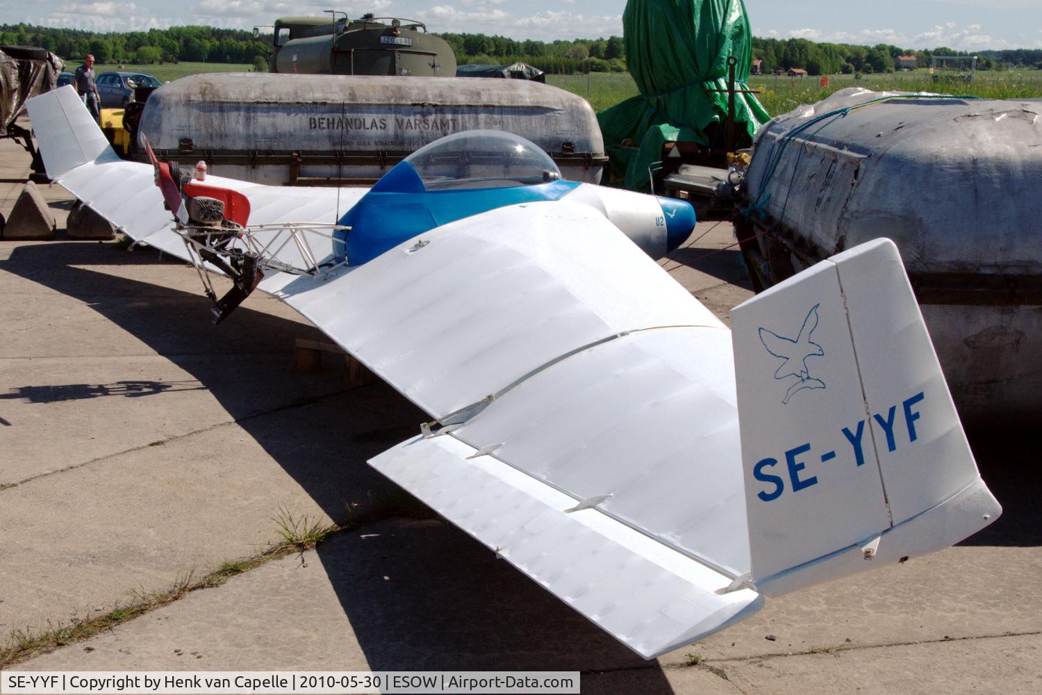 SE-YYF, Mitchell U-2 Super Wing C/N U-628-337, Flying wing motorglider parked at  Västerås Hässlö airport, Sweden