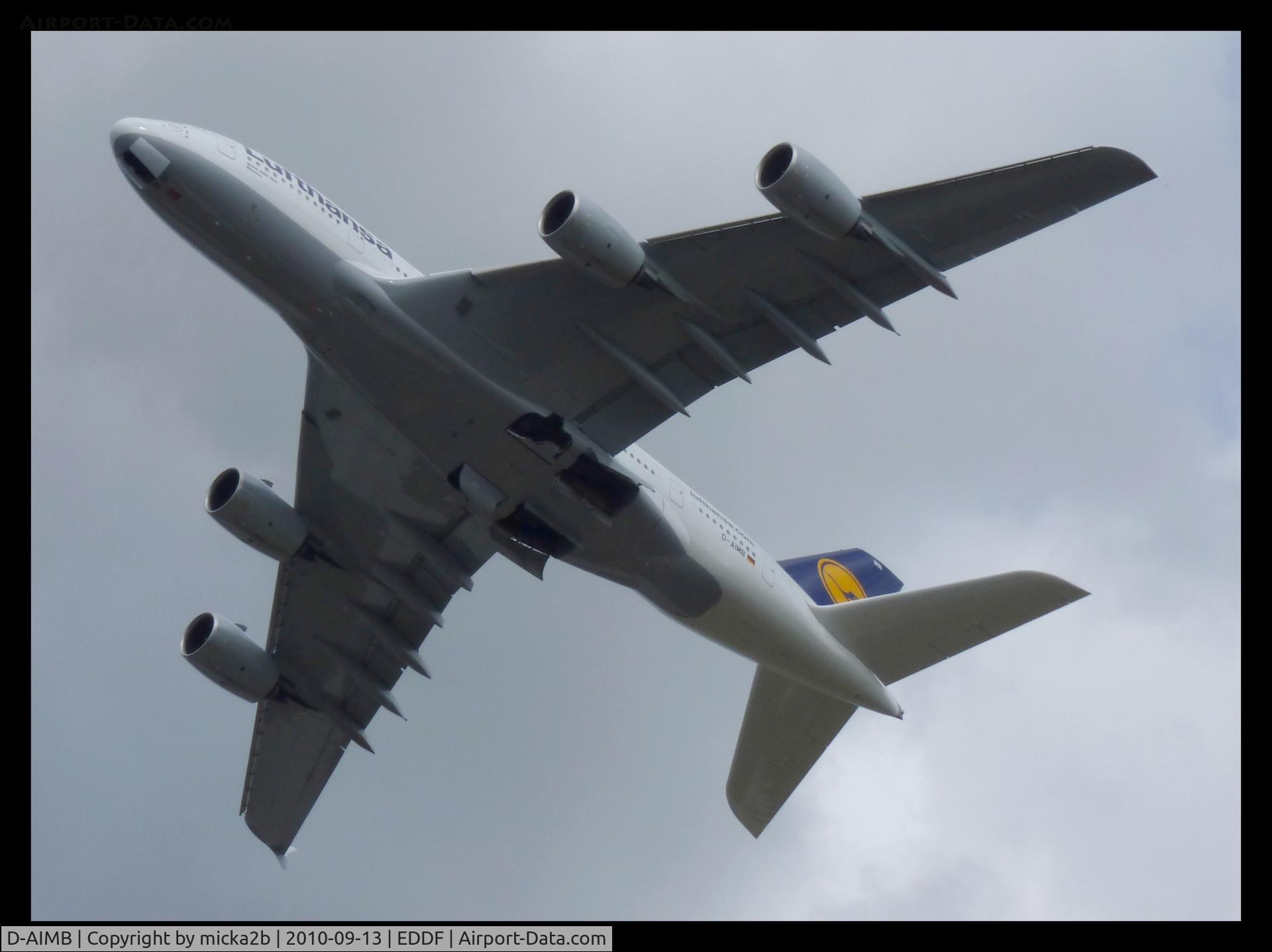 D-AIMB, 2010 Airbus A380-841 C/N 041, Take Off
