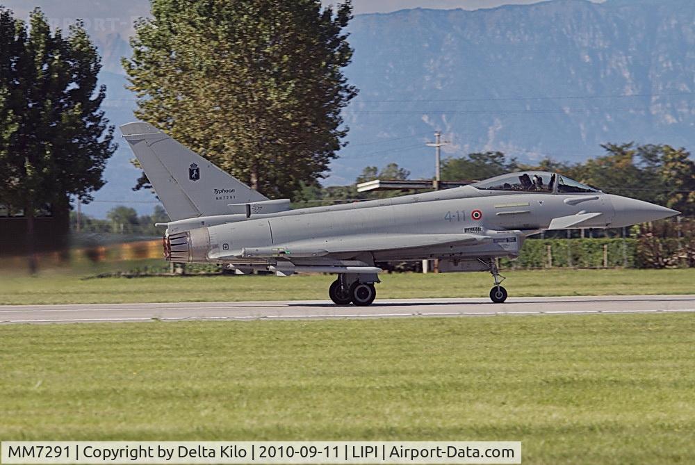 MM7291, Eurofighter EF-2000 Typhoon S C/N IS023, Italy - Air Force Eurofighter EF-2000 Typhoon S MM7291 / 4-11 (cn IS023) 4 Stormo code, but operated by the RSV