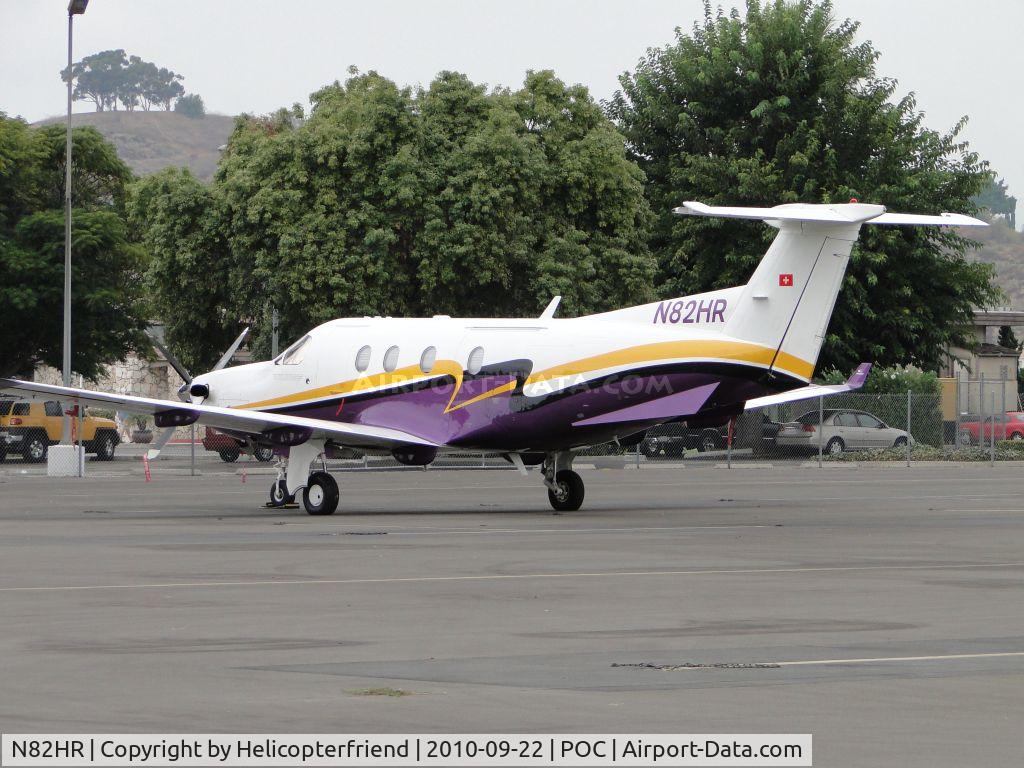 N82HR, 2001 Pilatus PC-12/45 C/N 408, Parked in transient parking
